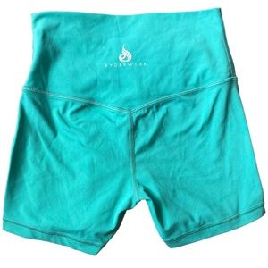 Ryderwear Turquoise NKD High Waisted Shorts